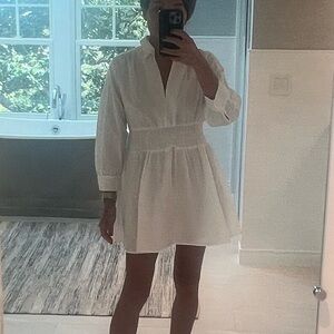 White shirt dress